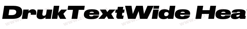 DrukTextWide Heavy字体转换